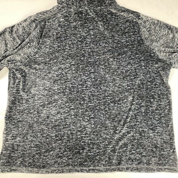 Nicole Miller Drawstring Cowl Neck Sweater Womens 3X Dark Gray Marled Soft EUC - Picture 8 of 10